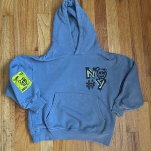 Zara Blue Kids Hoody with Graphic Design